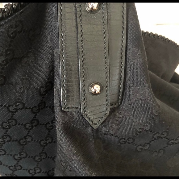 Gucci Vintage Large Canvas Horsebit Hobo Bag - Picture 4 of 12